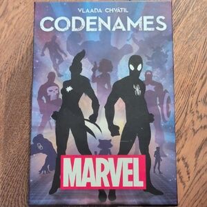 Marvel Codenames with Superhero Silhouettes